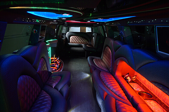 Escalade Limo with colored roof